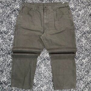 Classic Dickies 1939RMS workwear carpenter pants heavyweight olive green
